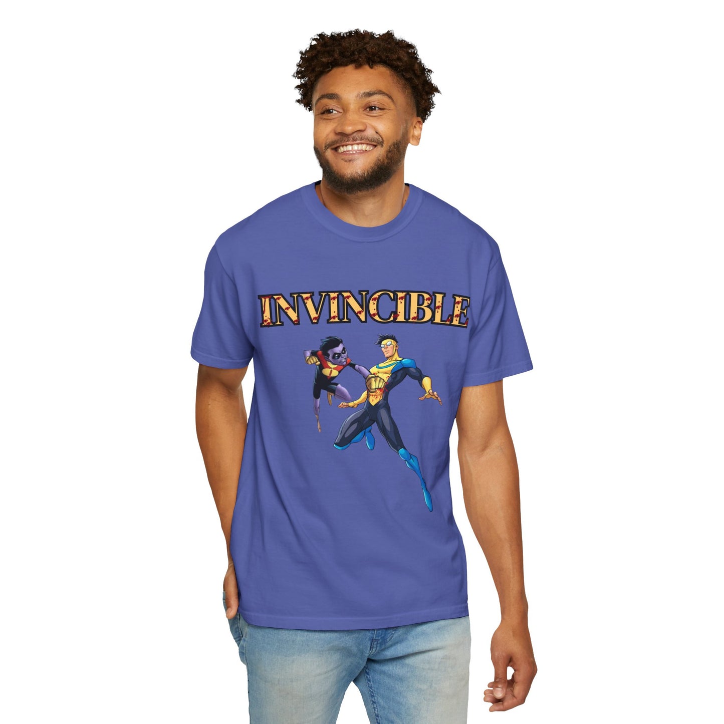 Unisex Invincible Superhero T-Shirt - Vintage Style Graphic Tee