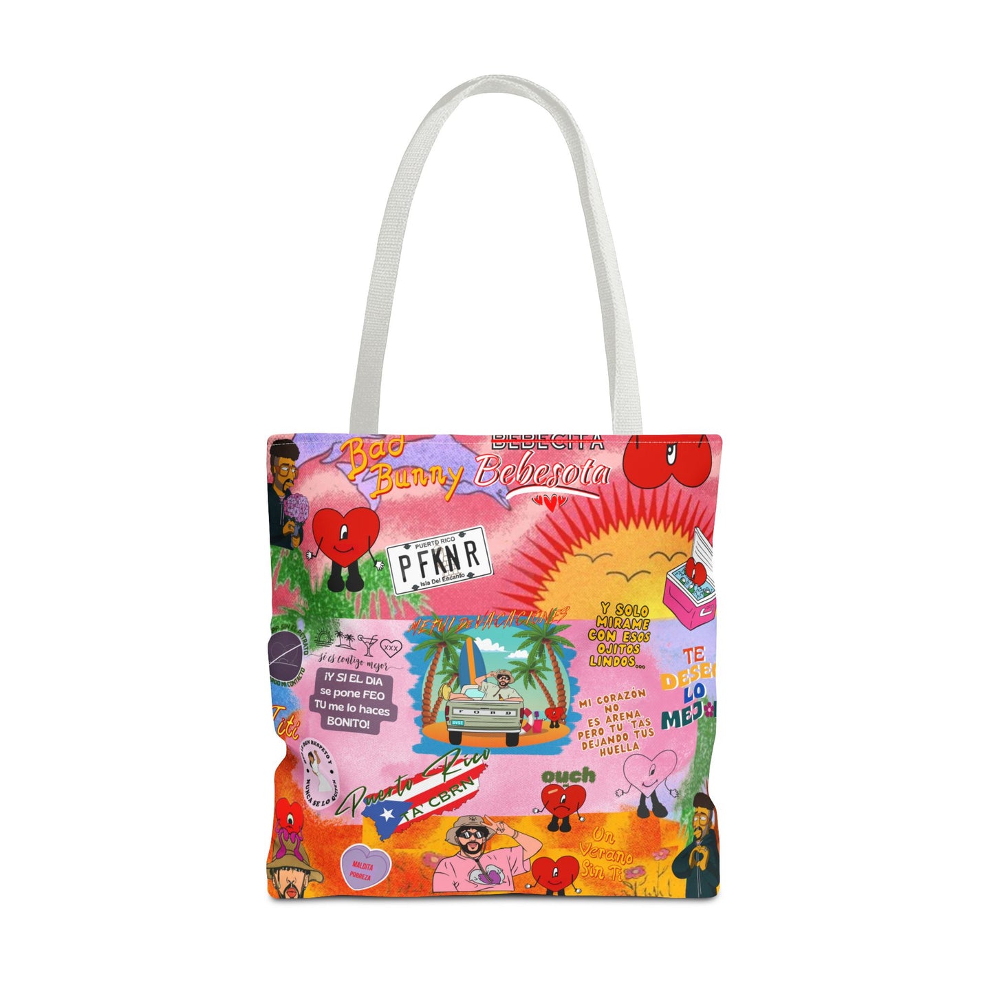 BAd Bunnyy Colorful Cartoon Tote Bag - Fun & Functional for Everyday Use