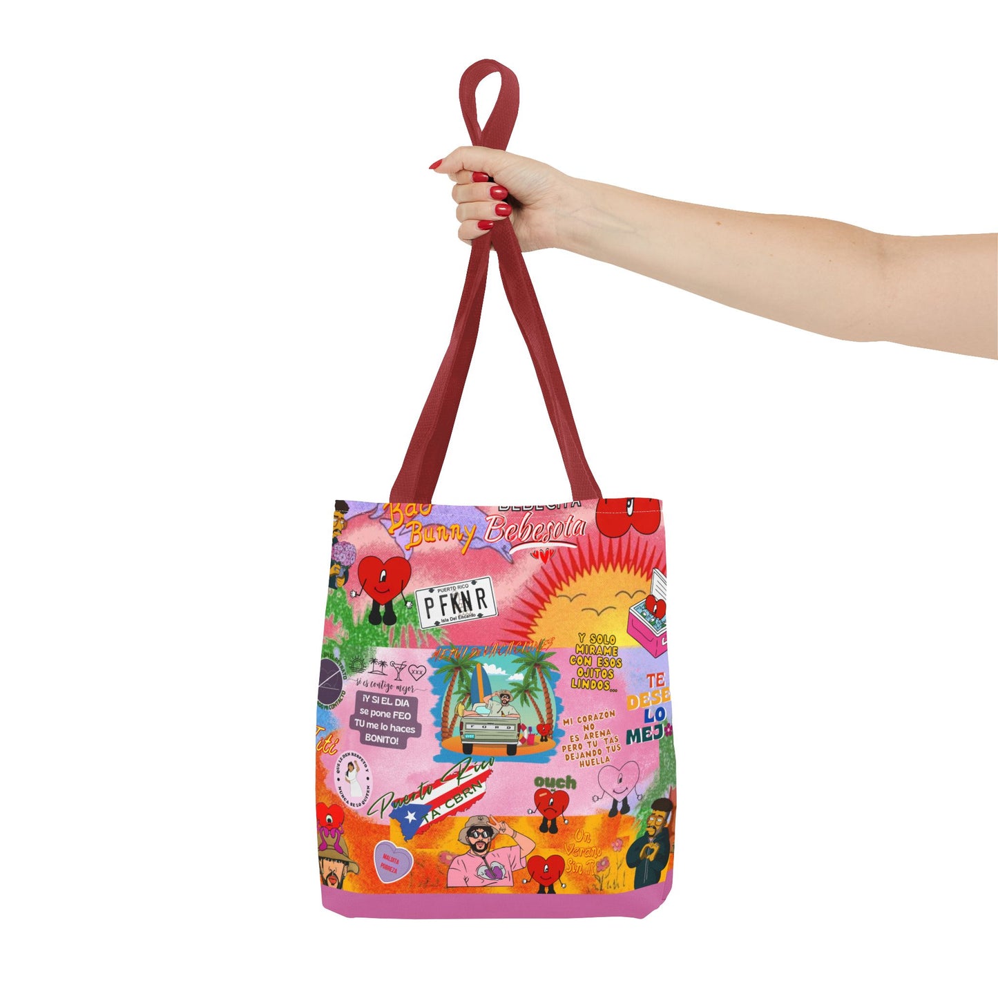 BAd Bunnyy Colorful Cartoon Tote Bag - Fun & Functional for Everyday Use