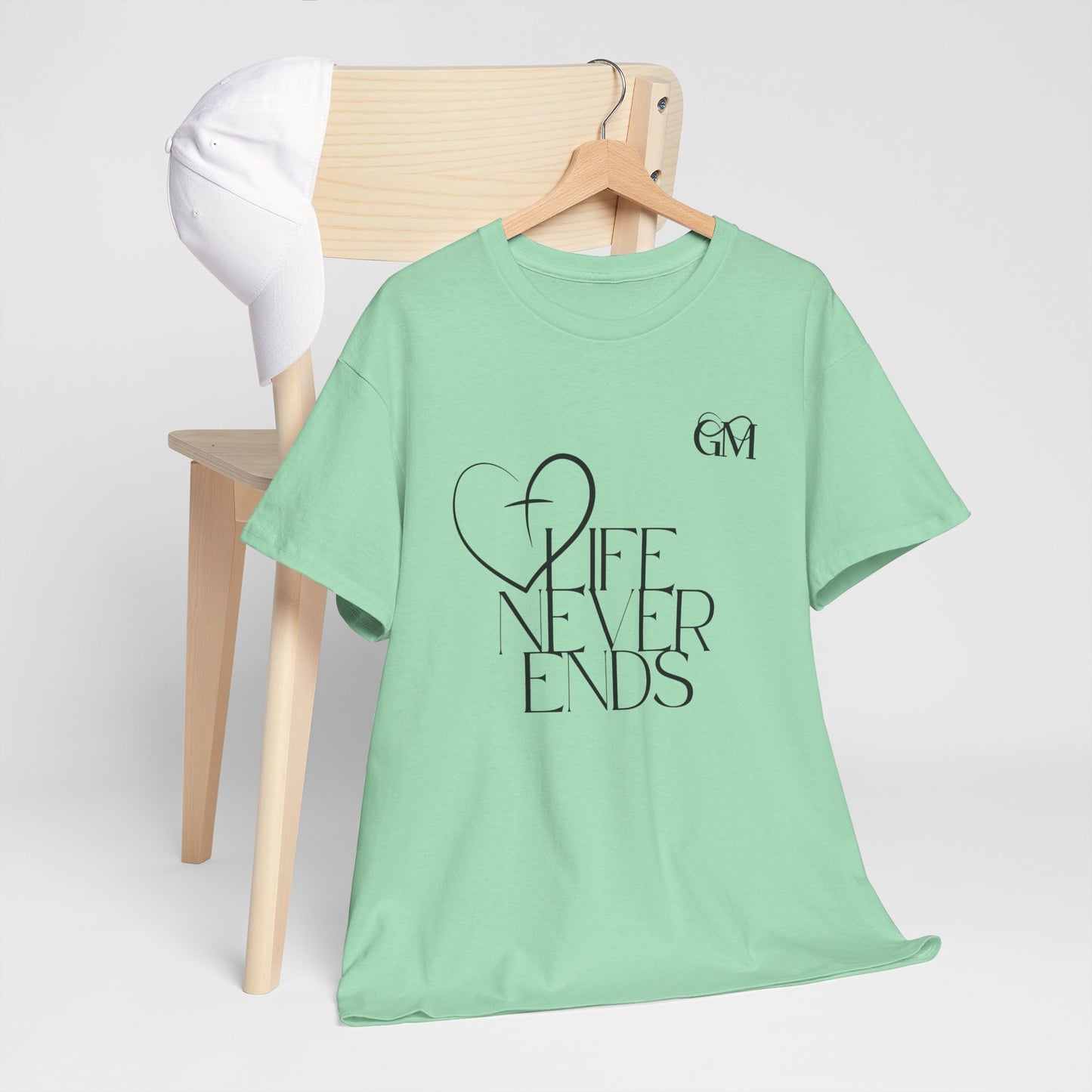 Religious Tee - Jesus Life Never Ends