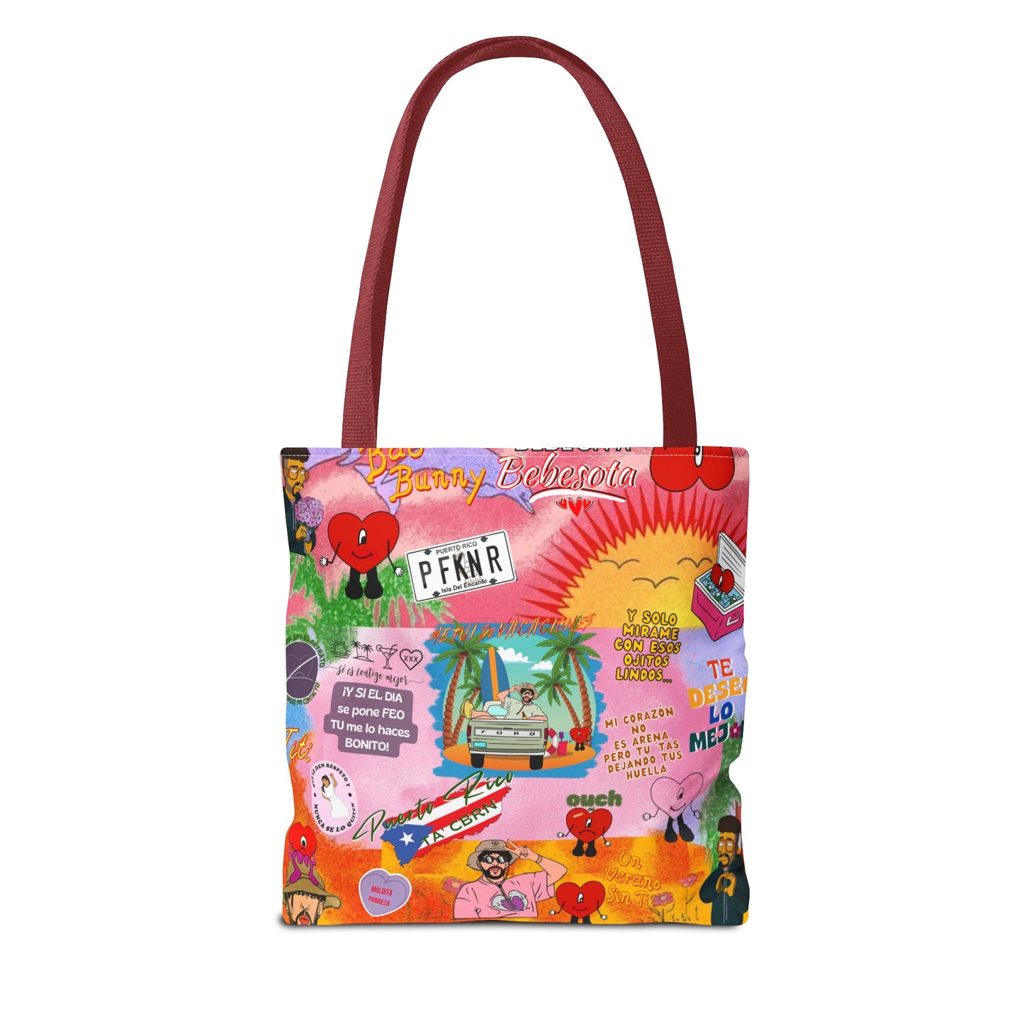 BAd Bunnyy Colorful Cartoon Tote Bag - Fun & Functional for Everyday Use