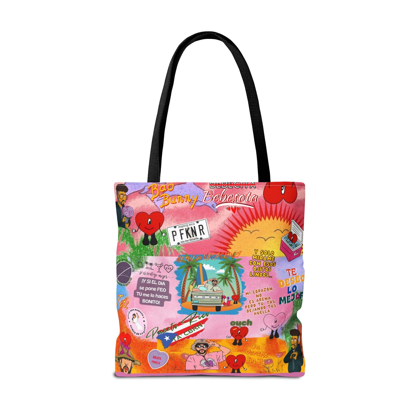 BAd Bunnyy Colorful Cartoon Tote Bag - Fun & Functional for Everyday Use