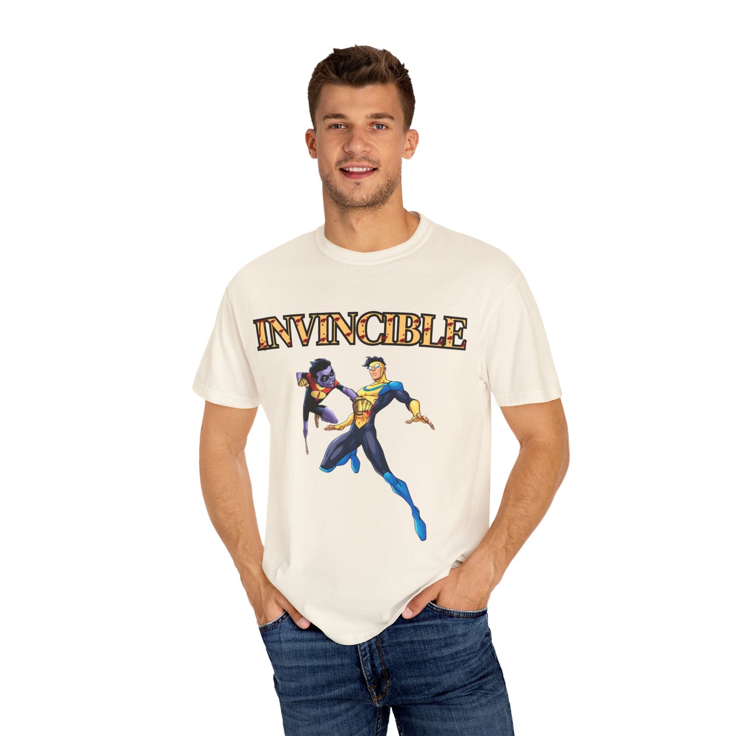 Unisex Invincible Superhero T-Shirt - Vintage Style Graphic Tee