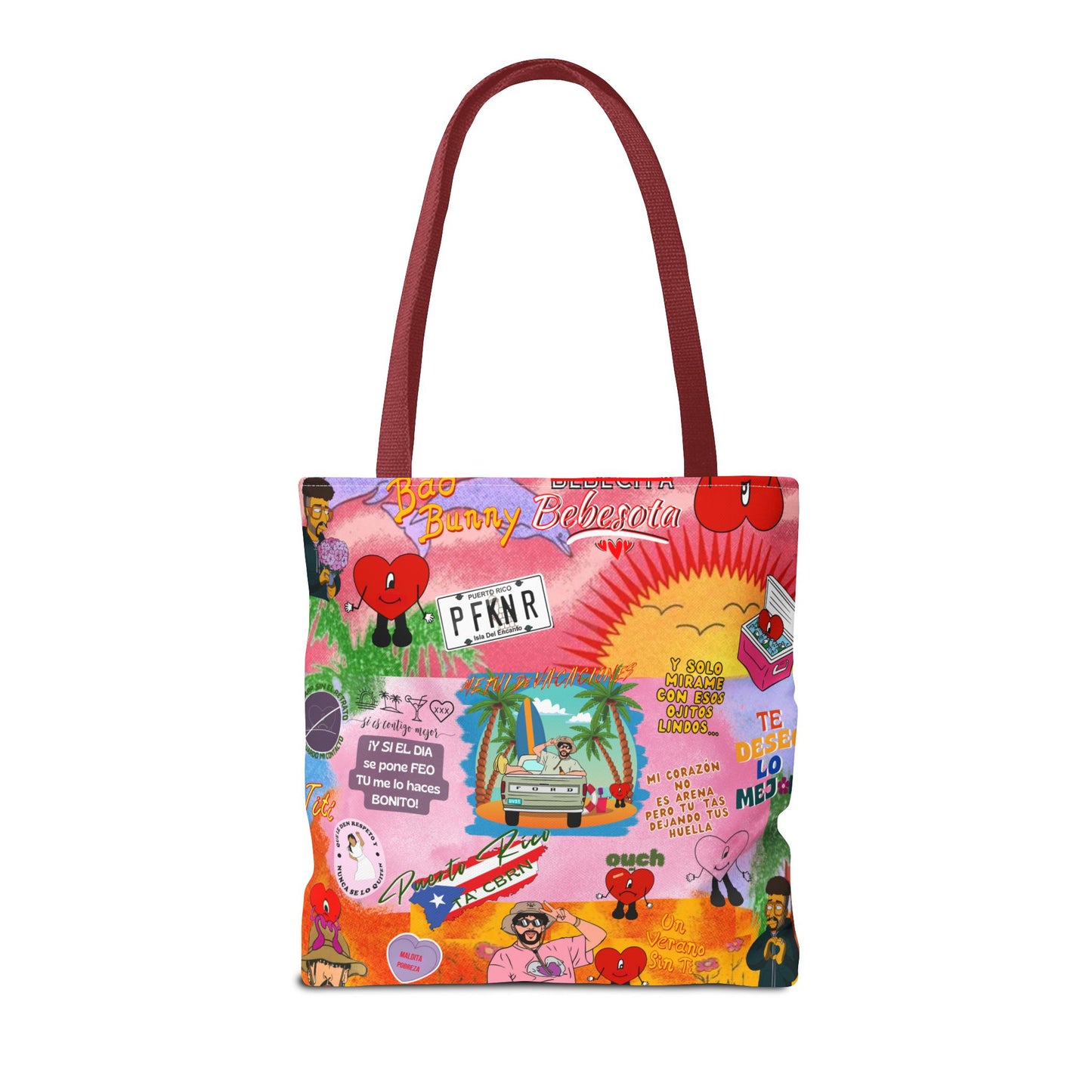 BAd Bunnyy Colorful Cartoon Tote Bag - Fun & Functional for Everyday Use