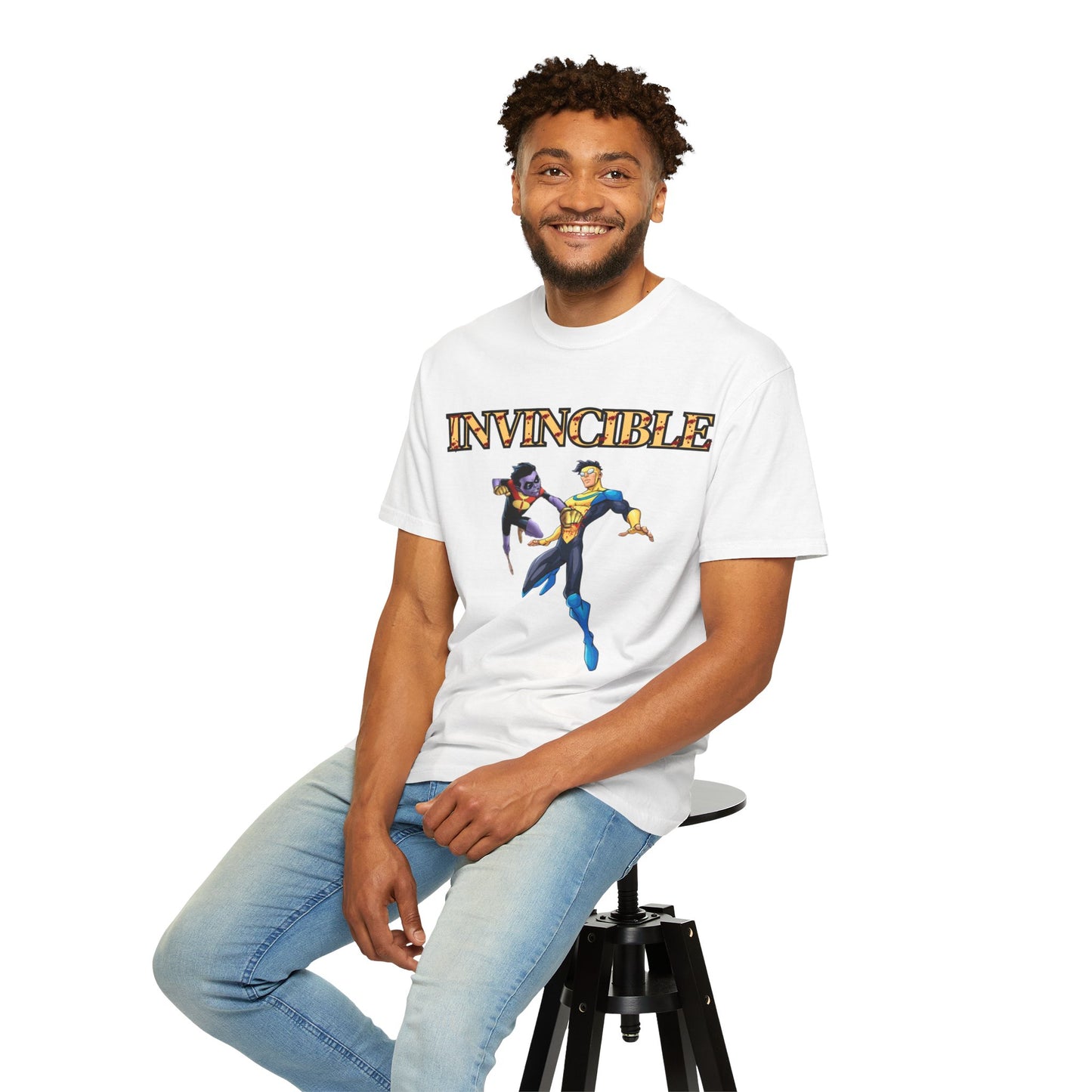 Unisex Invincible Superhero T-Shirt - Vintage Style Graphic Tee