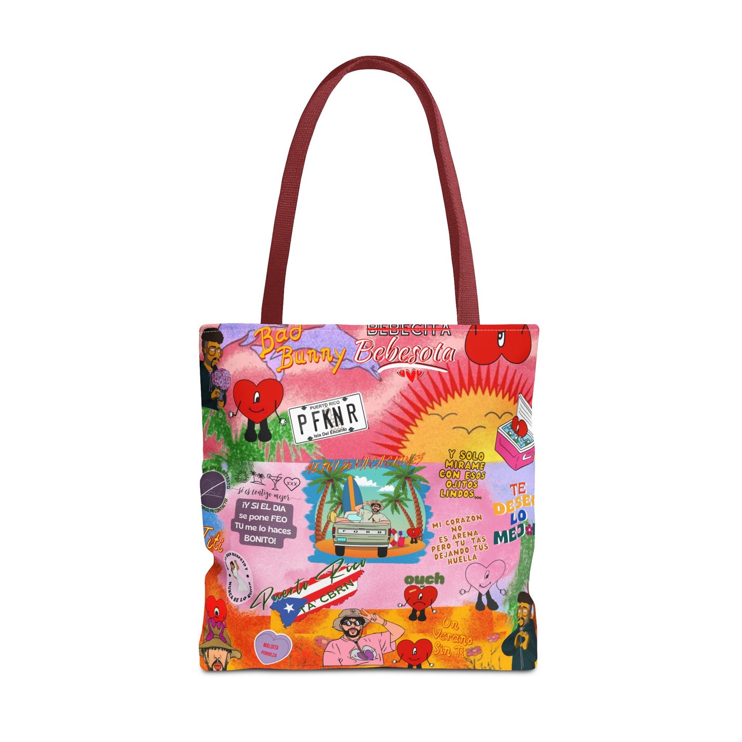 BAd Bunnyy Colorful Cartoon Tote Bag - Fun & Functional for Everyday Use