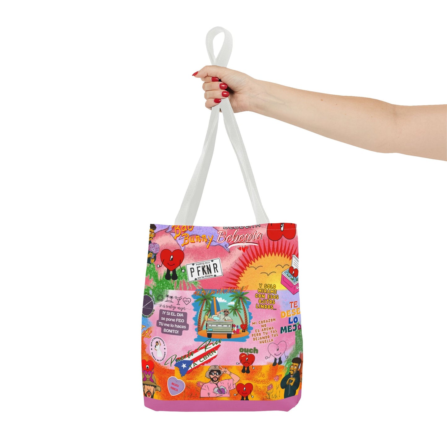 BAd Bunnyy Colorful Cartoon Tote Bag - Fun & Functional for Everyday Use