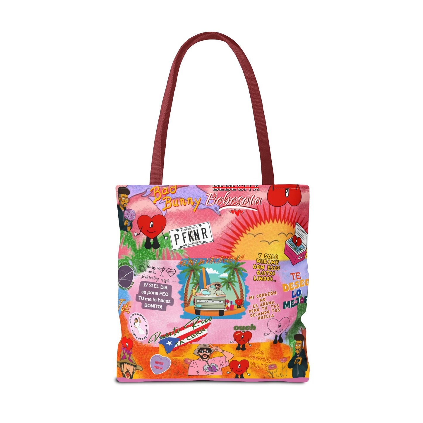 BAd Bunnyy Colorful Cartoon Tote Bag - Fun & Functional for Everyday Use