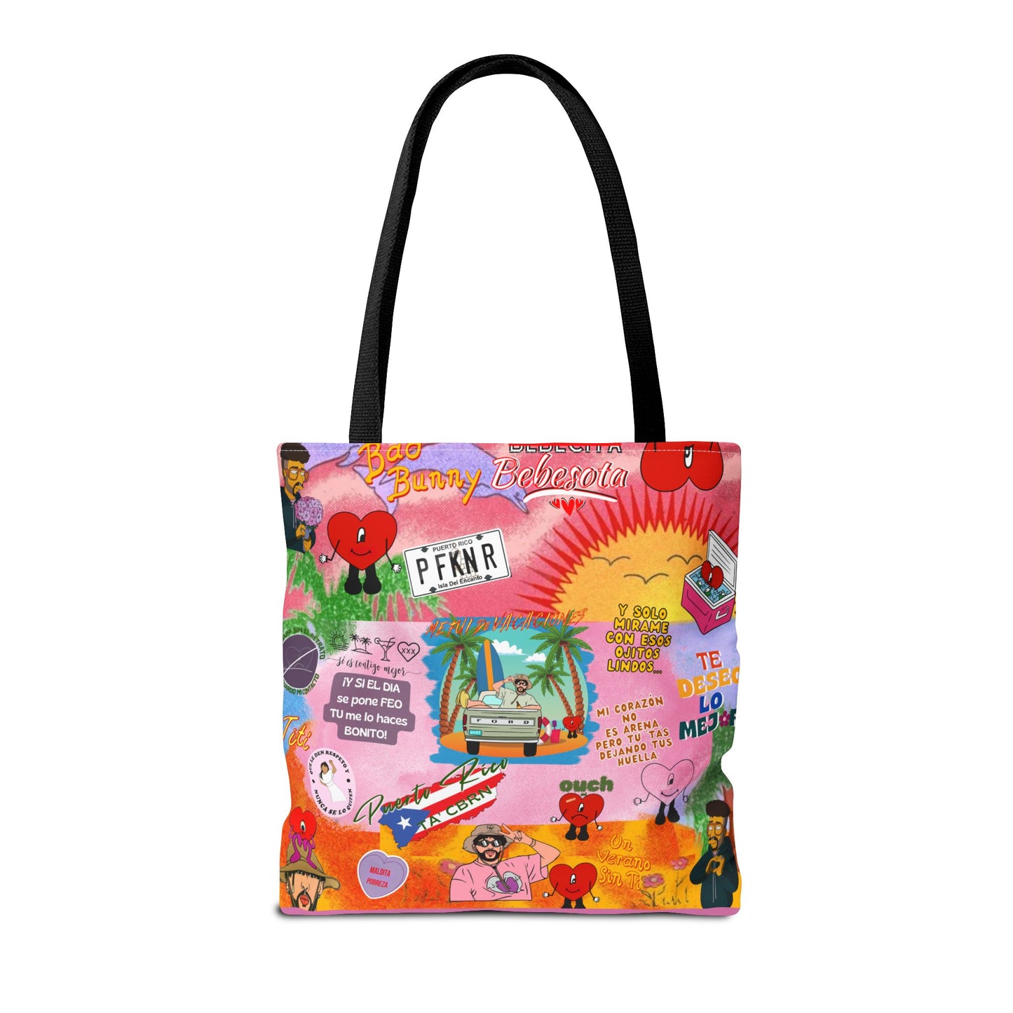 BAd Bunnyy Colorful Cartoon Tote Bag - Fun & Functional for Everyday Use